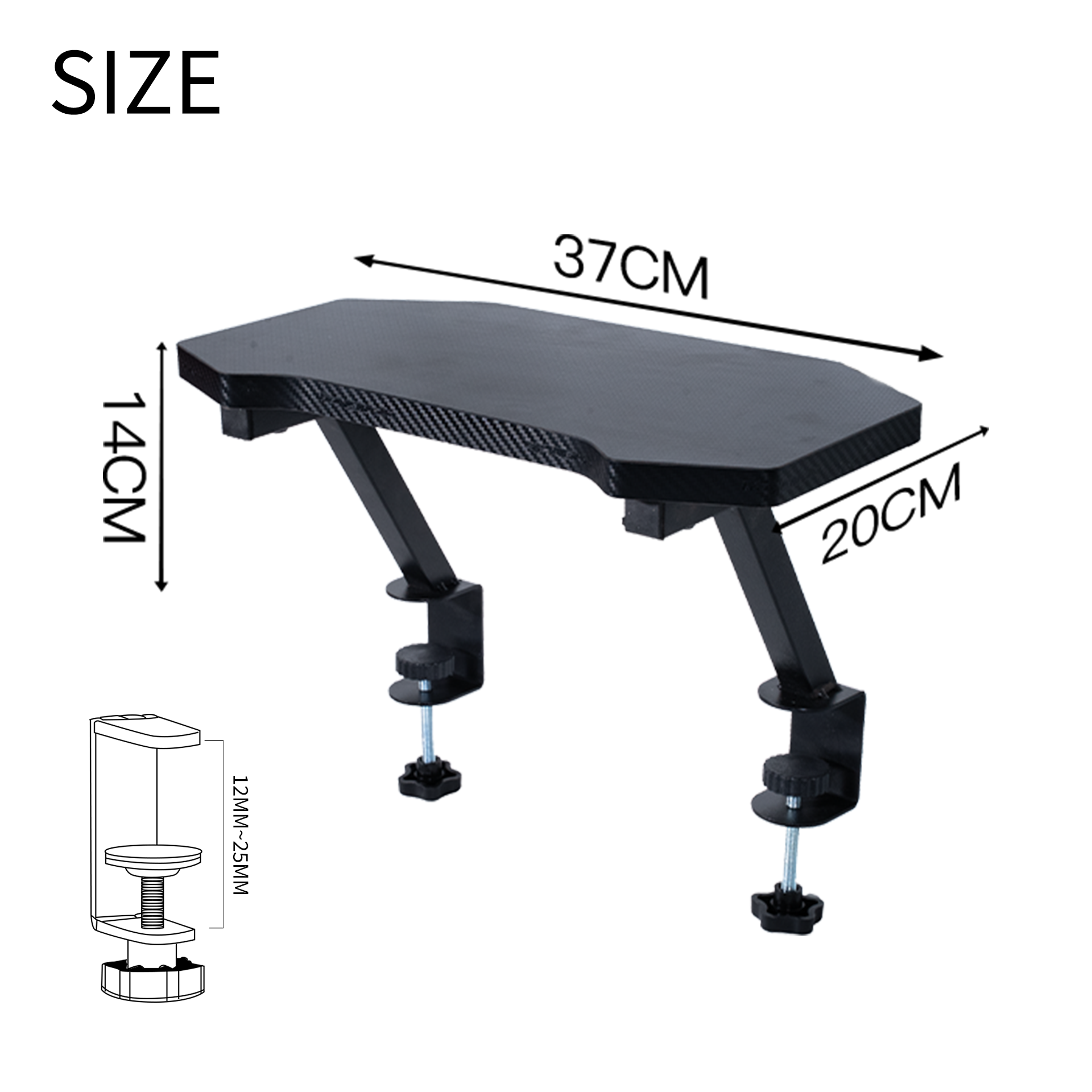 P5A Clamp-On Desk Riser