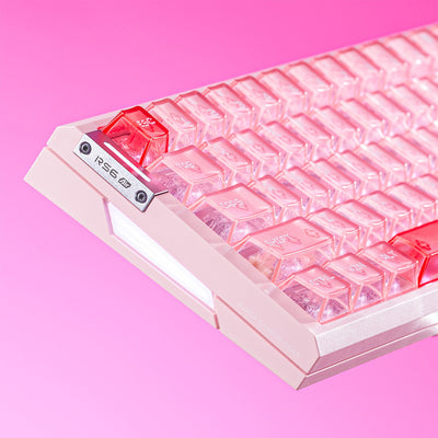 ATK RS6 Air keyboard in Pink with mecha-style case