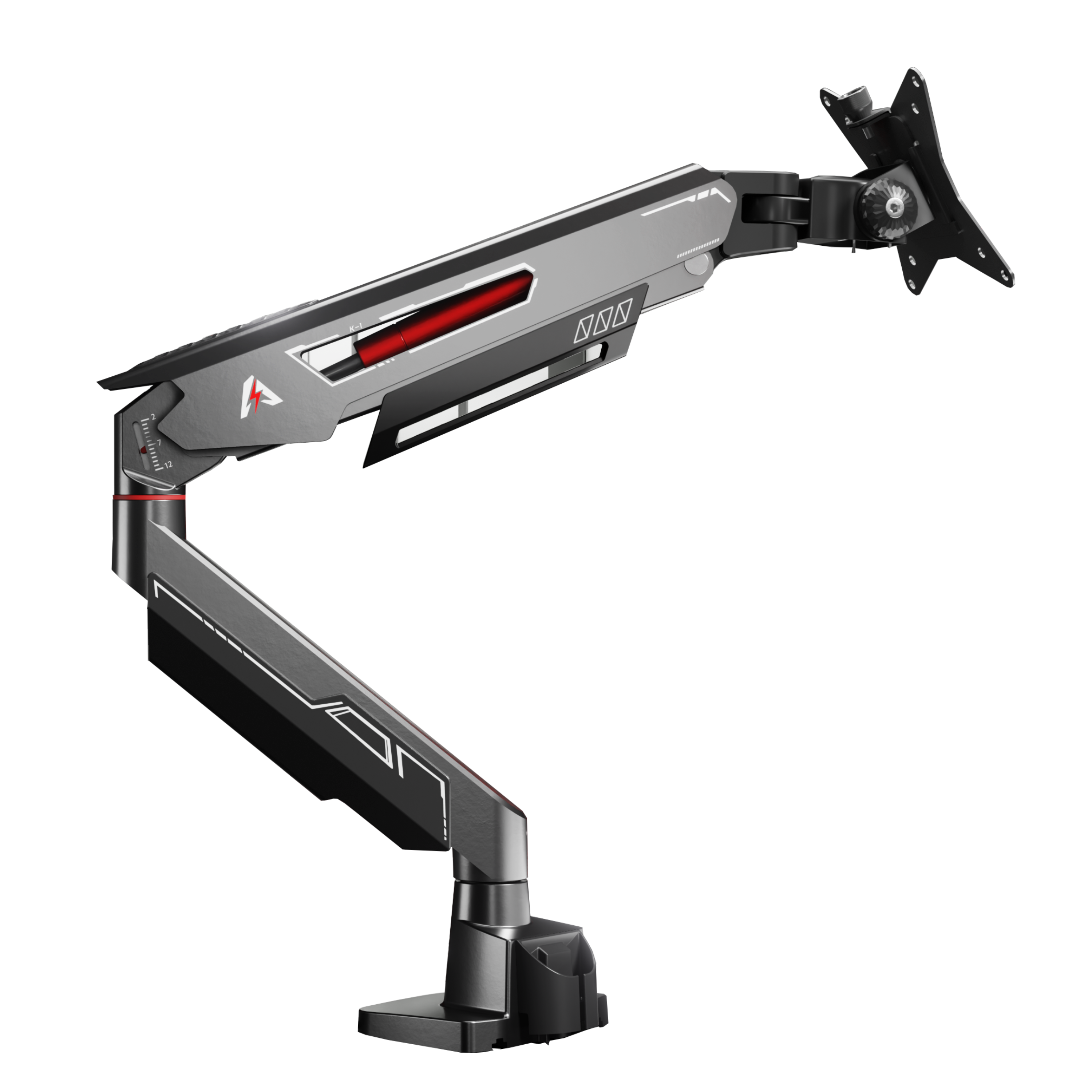 L1 Gas-Spring Monitor Arm