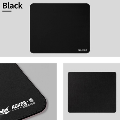 AGKey Zero black gaming mouse pad with white AGKey logo and stitched edge.