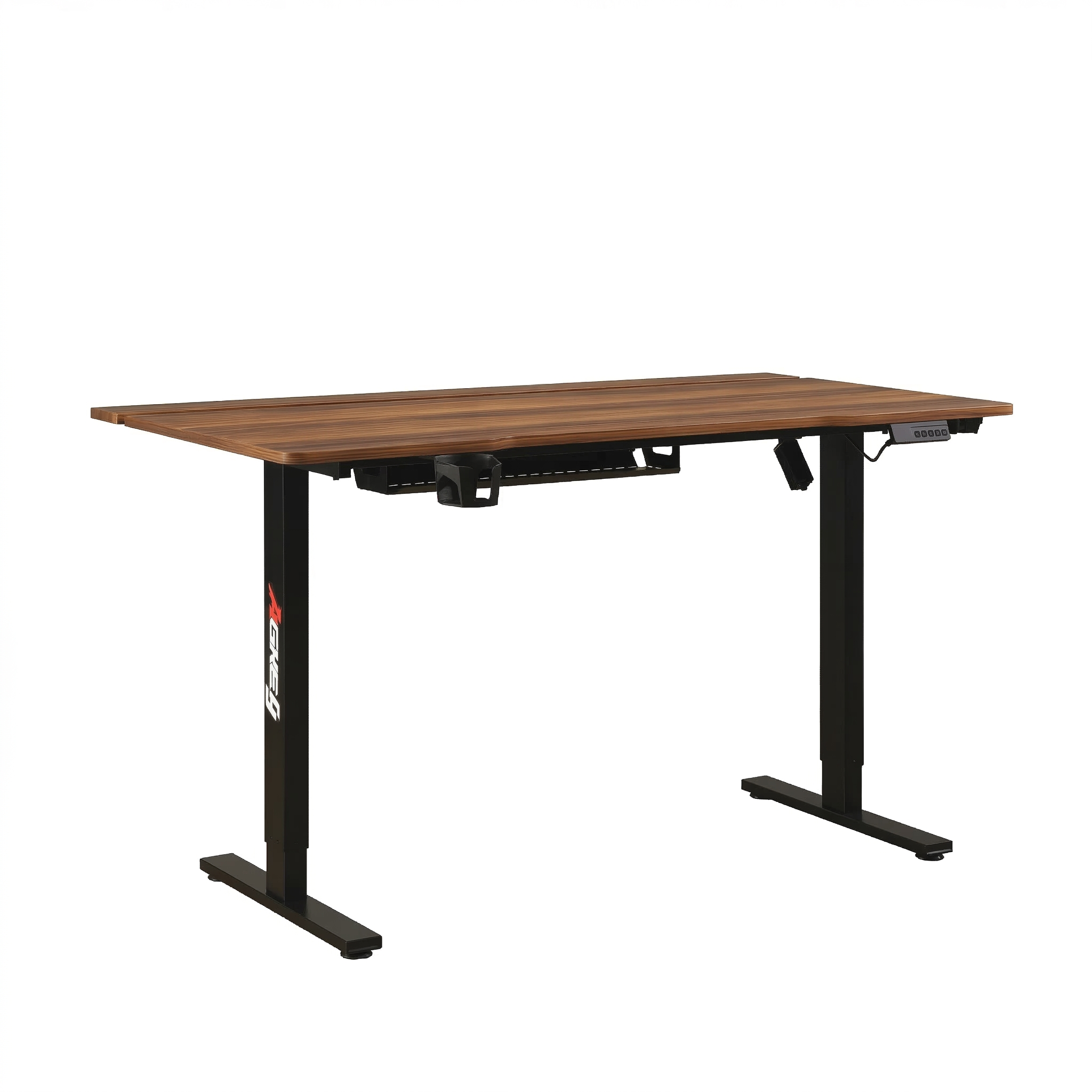 K1 Height Adjustable Standing Desk – Walnut Finish