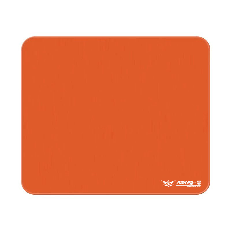 Orange AGKey Zero gaming mouse pad with rounded corners and white AGKEG logo and text in the bottom right.
